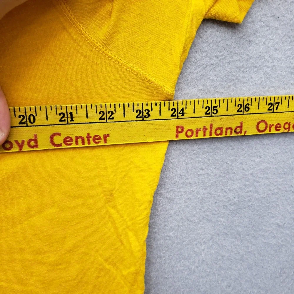 American Eagle Men's Legend Tee Shirt Bird Logo Yellow Minimalist Casual Basic L